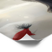 Skye Terrier Hond in Sneeuw Kerstmis Perfect Poster (Hoek)