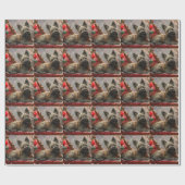 Skye Terrier Hond Kerst Festiviteit Cadeaupapier (Vlak)