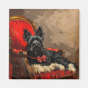 Skye Terrier Hond Kerstfeest Magneet