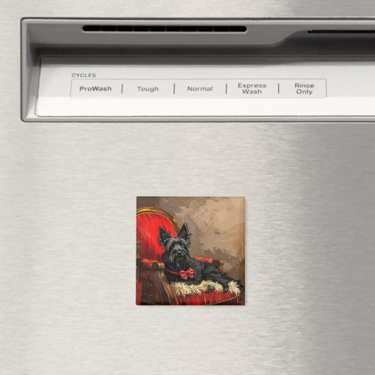 Skye Terrier Hond Kerstfeest Magneet (Insitu (Vaatwasser))