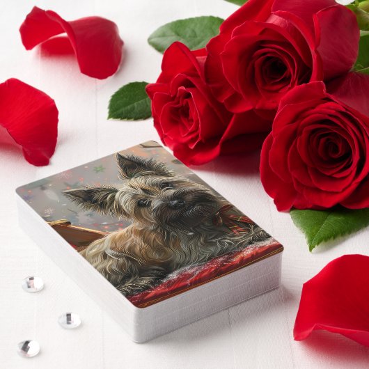 Skye Terrier Hond Kerstfeest Pokerkaarten (Insitu (Valentijn))