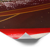 Skye Terrier Hond Kerstfeest Poster (Hoek)