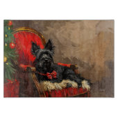 Skye Terrier Hond Kerstfeest Snijplank (Voorkant)