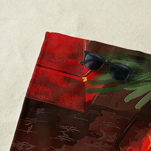 Skye Terrier Hond Kerstfeest Strandlaken (In situ)