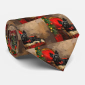 Skye Terrier Hond Kerstfeest Stropdas (Opgerold)