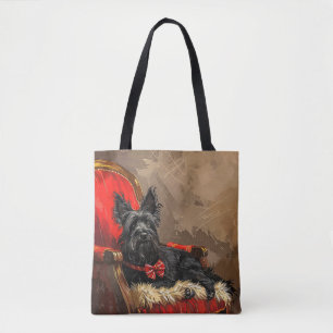 Skye Terrier Hond Kerstfeest Tote Bag