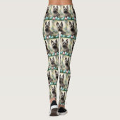Skye Terrier Hond met Paaseieren Vakantie Leggings (Achterkant)