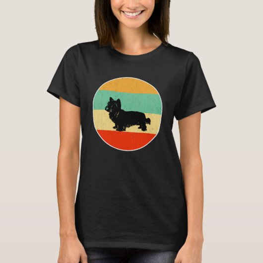Skye Terrier Hond Mum Hond Papa Liefde T-shirt (Voorkant)