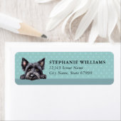 Skye Terrier-hond retouradreslabels Etiket (Insitu)