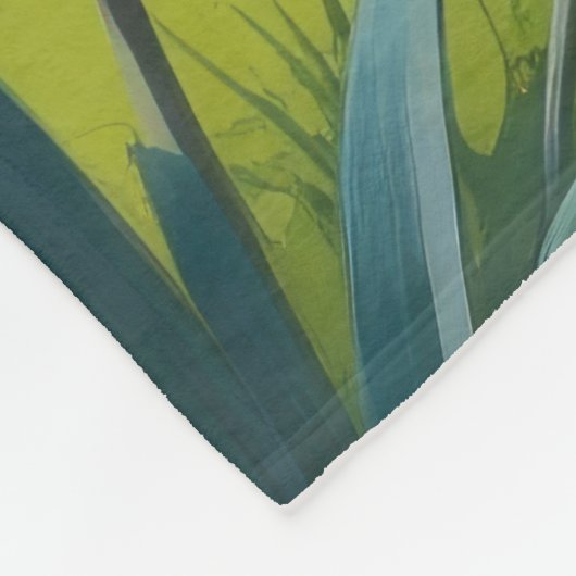 Skye Terrier Hond Spring Bloemen Schilderen Fleece Deken (Hoek)