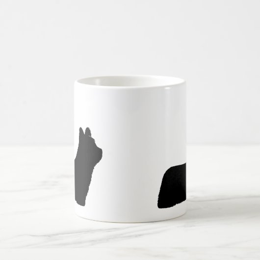 Skye Terrier Hondenras Silhouettes Koffiemok (Center)