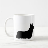 Skye Terrier Hondenras Silhouettes Koffiemok (Links)