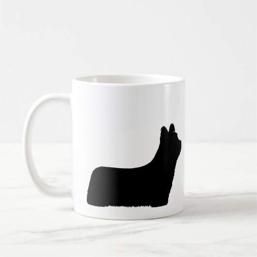 Skye Terrier Hondenras Silhouettes Koffiemok (Links)