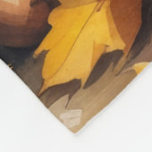 Skye Terrier in de herfst verlaat Thanksgiving kun Fleece Deken (Hoek)