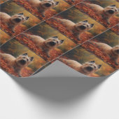 Skye Terrier in Herfst laat Herfst inspireren Cadeaupapier (Hoek)