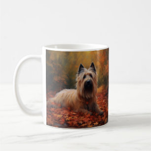Skye Terrier in Herfst laat Herfst inspireren Koffiemok