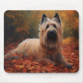 Skye Terrier in Herfst laat Herfst inspireren Muismat (Voorkant)