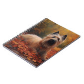 Skye Terrier in Herfst laat Herfst inspireren Notitieboek (Linkerzijde)