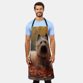 Skye Terrier in Herfst laat Herfst inspireren Schort (Gedragen)