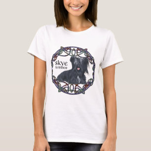 Skye Terrier in Keltische knoopwerkstijl T-shirt