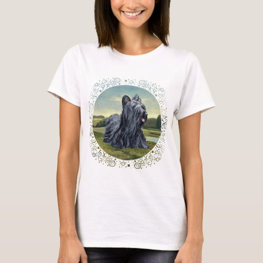 Skye Terrier in Pastoral Landscape T-shirt (Voorkant)