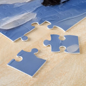 Skye Terrier Kerstboot Vakantie Legpuzzel (Zijkant)