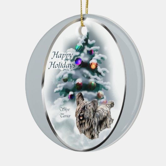 Skye Terrier kerstcadeaus Ornament (Links)