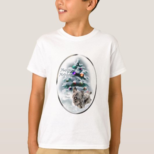 Skye Terrier-kerstcadeaus T-shirt (Voorkant)