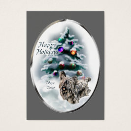 Skye Terrier-kerstcadeaus Visitekaartje