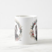 Skye Terrier Kerstkrans Feestelijke Pup Koffiemok (Center)