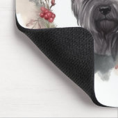 Skye Terrier Kerstkrans Feestelijke Pup Muismat (Hoek)