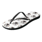Skye Terrier Kerstkrans Festieve Pup Teenslippers (Schuin)