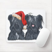 Skye Terrier Kerstman Muismat (Met muis)