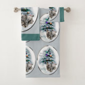 Skye Terrier Kerstmis Bad Handdoek (Insitu)