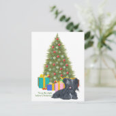 Skye Terrier Kerstmis Feestdagenkaart (Staand voorkant)