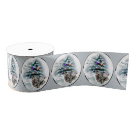 Skye Terrier Kerstmis Grosgrain Lint