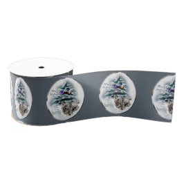 Skye Terrier Kerstmis Grosgrain Lint