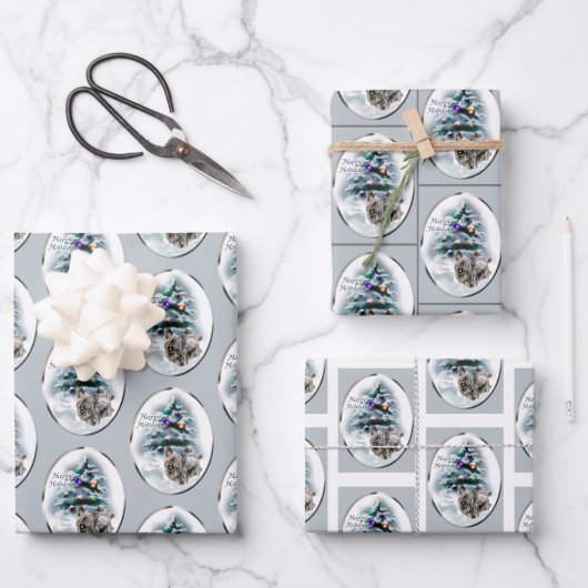 Skye Terrier Kerstmis Inpakpapier Vel (Voorkant)