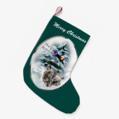 Skye Terrier Kerstmis Kleine Kerstsok (Voorkant (Hangend))