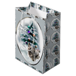 Skye Terrier Kerstmis Medium Cadeauzakje