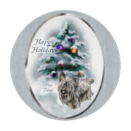 Skye Terrier Kerstmis Snijplank
