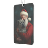 Skye Terrier met Kerstman Festive Kerstmis Luchtverfrisser (Links)