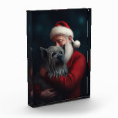 Skye Terrier met Sinterklaas Feestelijke Kerstmis Fotoblokken (Links)