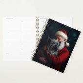 Skye Terrier met Sinterklaas Feestelijke Kerstmis Planner (Display)