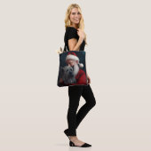 Skye Terrier met Sinterklaas Feestelijke Kerstmis Tote Bag (Op model)