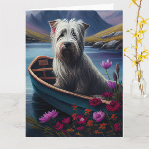 Skye Terrier op een peddel: Een Schilderachtig avo Kaart