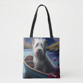 Skye Terrier op een peddel: Een Schilderachtig avo Tote Bag (Voorkant)