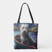 Skye Terrier op een peddel: Een Schilderachtig avo Tote Bag (Achterkant)