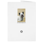 Skye Terrier Painting - Cute Original Dog Art (Achterkant)