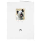 Skye Terrier Painting - Cute Original Dog Art (Achterkant)